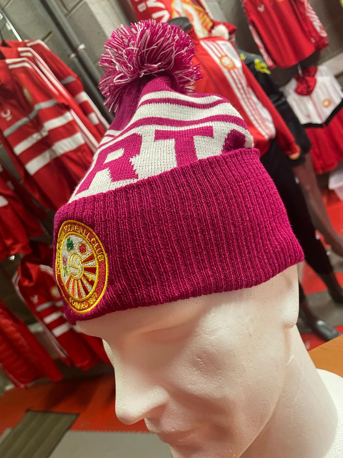 PFC 1887 Pink/White Wooly Bobble Hat