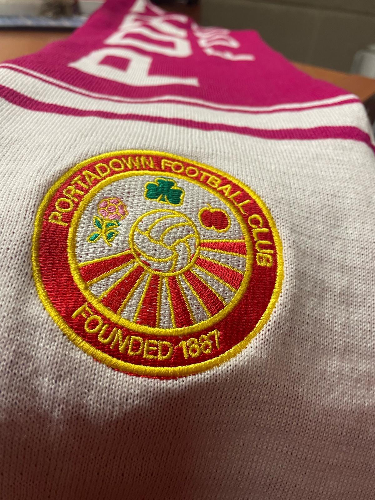 PFC Badged Pink/White Scarf