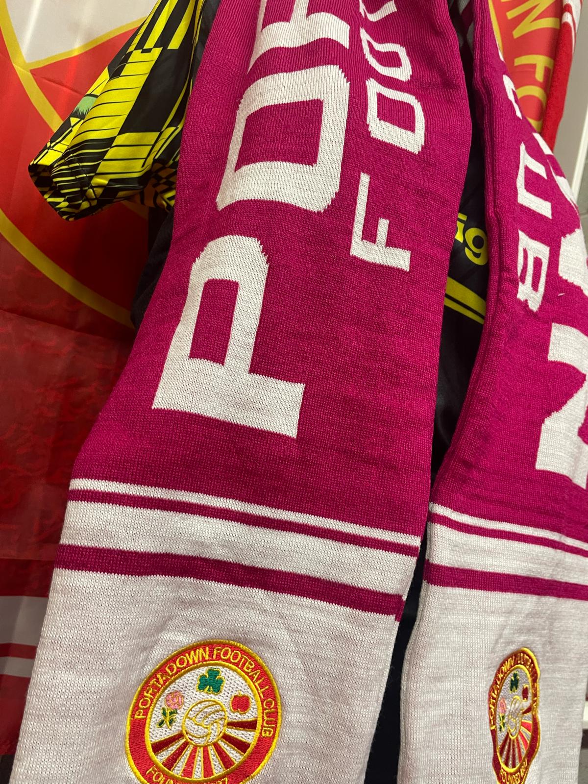 PFC Badged Pink/White Scarf