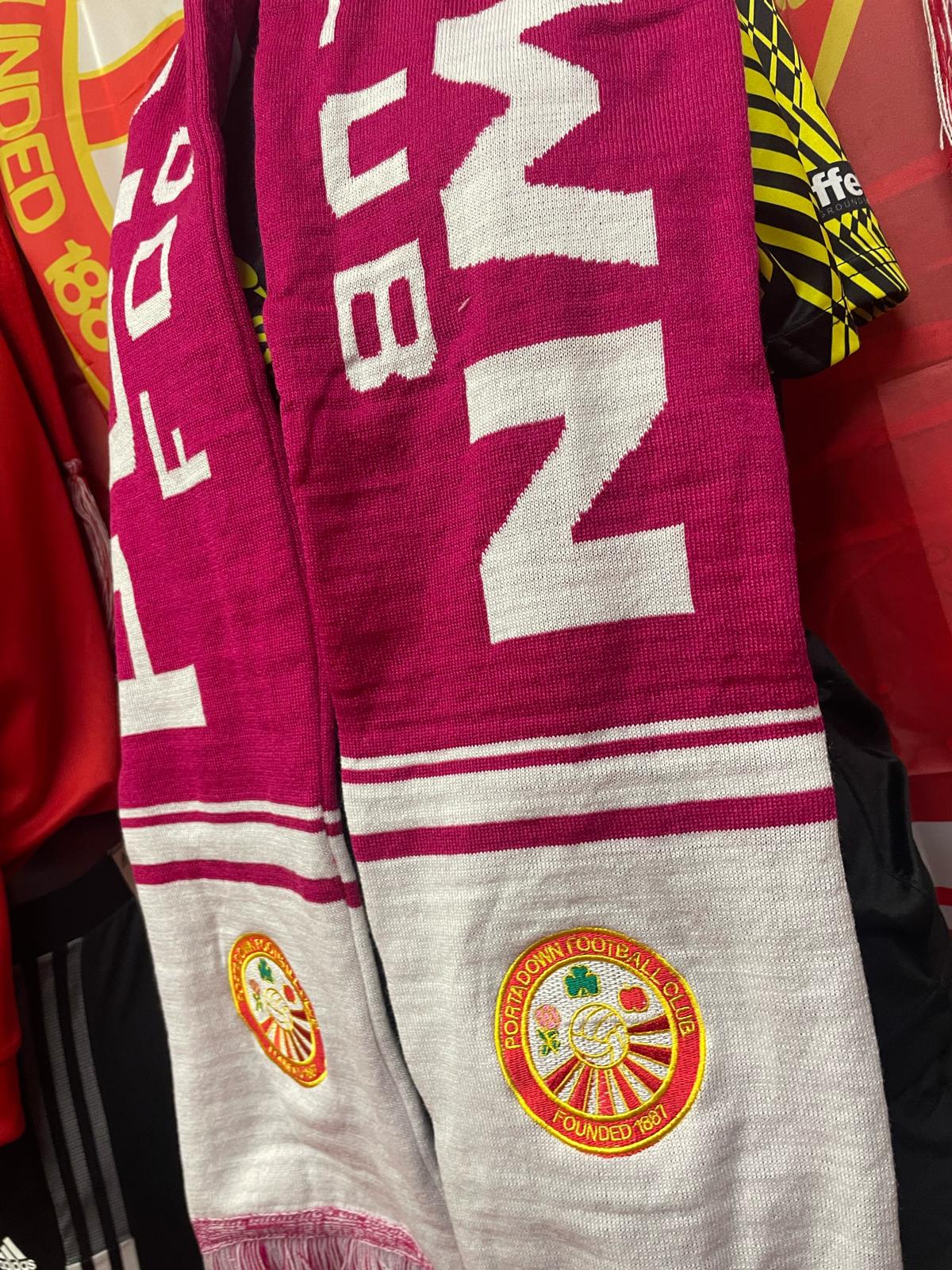 PFC Badged Pink/White Scarf