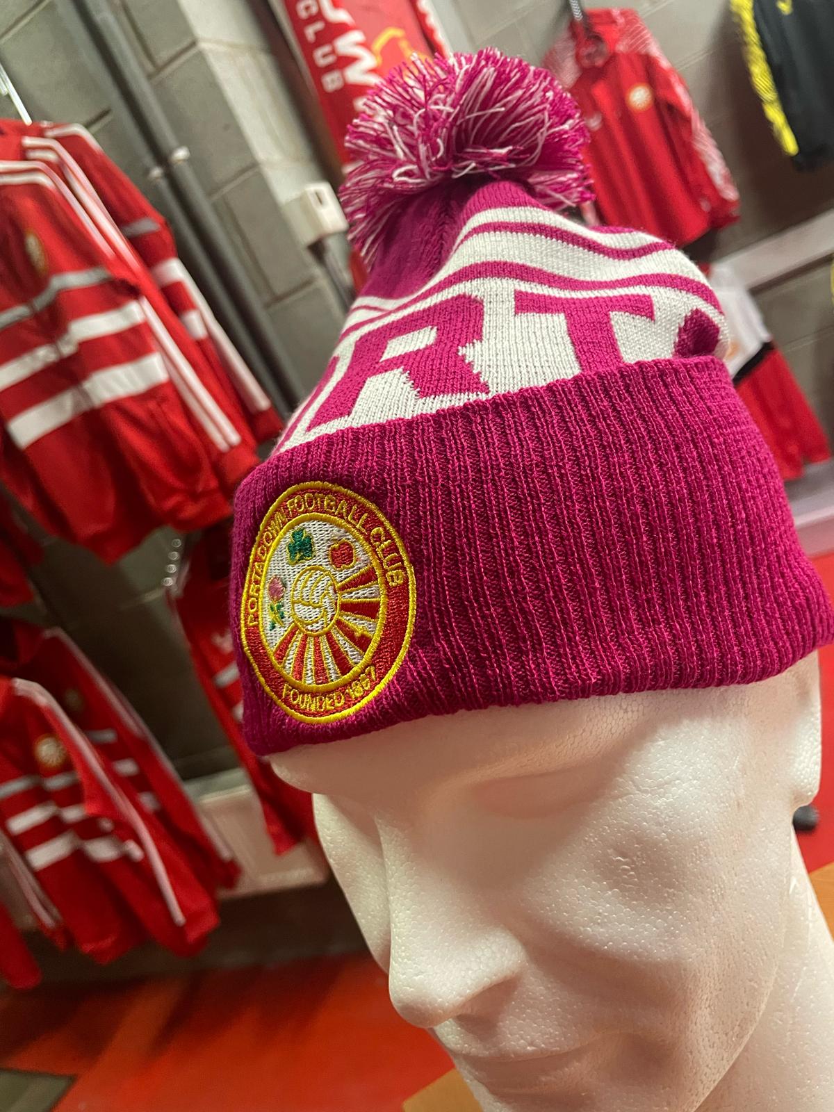 PFC 1887 Pink/White Wooly Bobble Hat