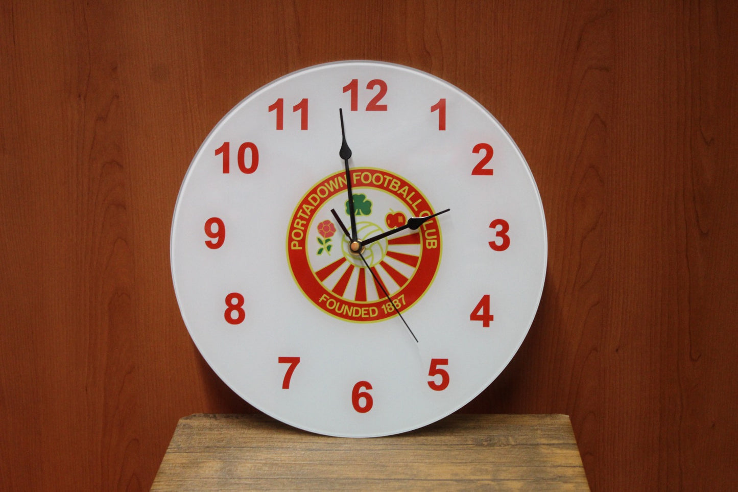 PFC Round Glass Clock