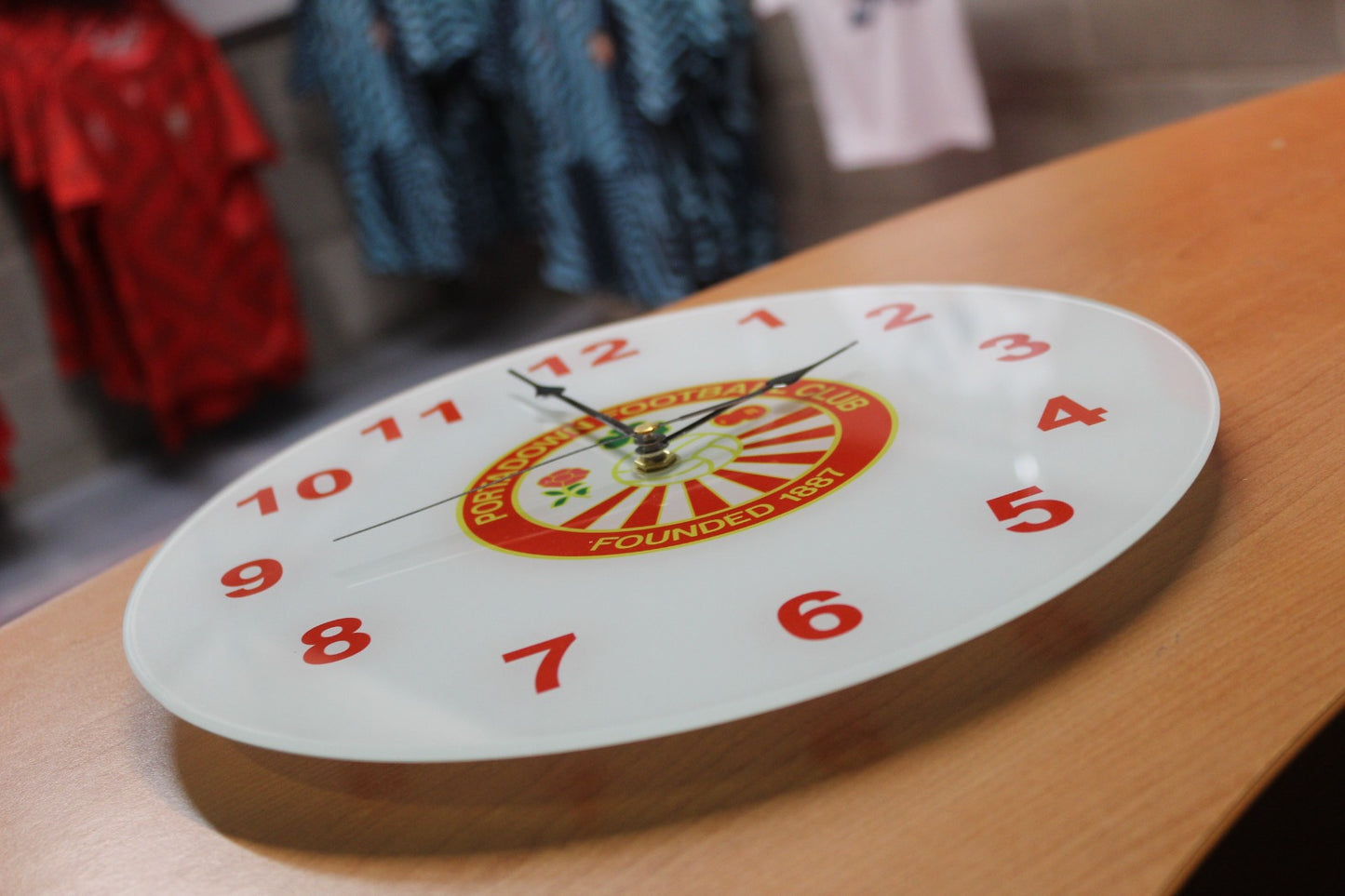 PFC Round Glass Clock